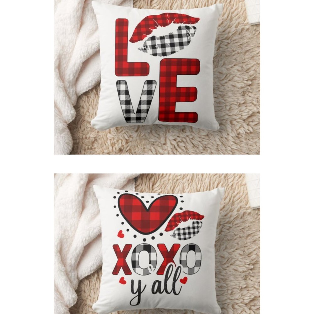 Decorative Love Throw Pillow Set of 2